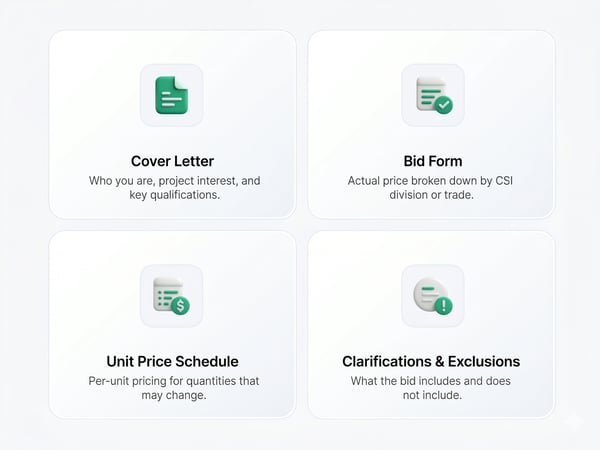 What a Complete Bid Package Includes