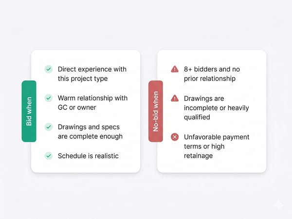 Bid vs. No-Bid Decision Framework