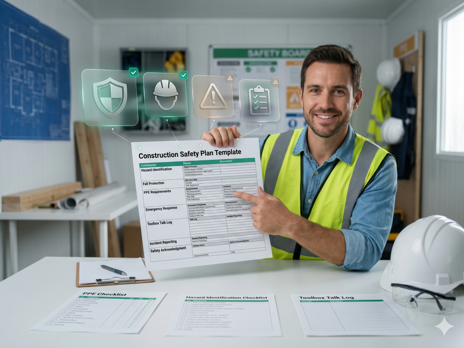 Construction Safety Plan Template: OSHA-Compliant Site Safety for Contractors