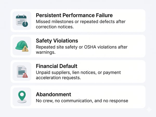 The Four Situations That Justify Termination