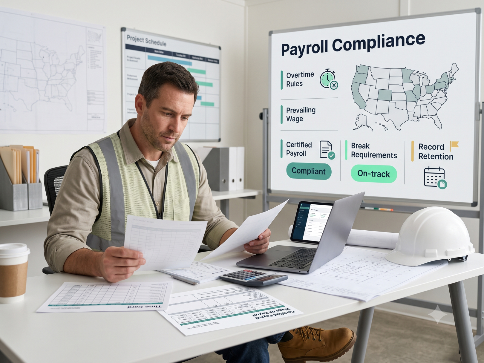 Construction Time Card Laws by State: Overtime, Prevailing Wage, and Certified Payroll