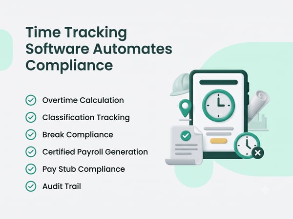 How Construction Time Tracking Software Automates Compliance