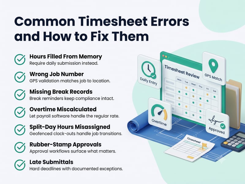 Common Timesheet Errors and How to Fix Them