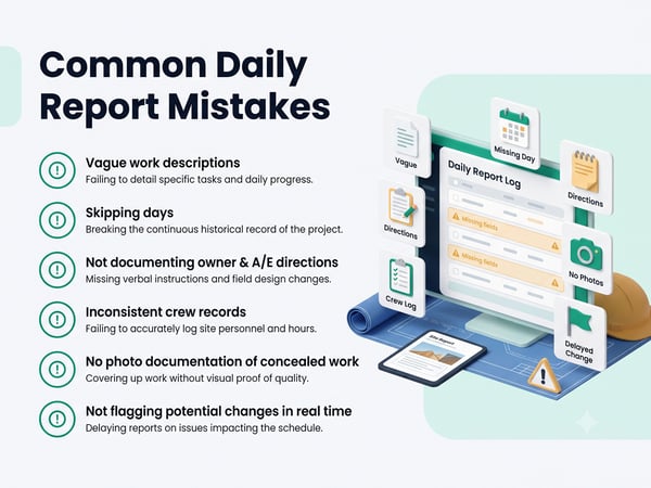 Common Daily Report Mistakes