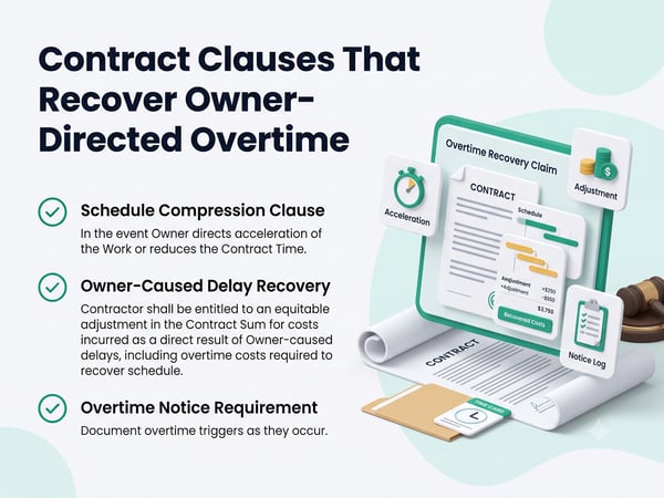 Contract Clauses That Recover Owner-Directed Overtime