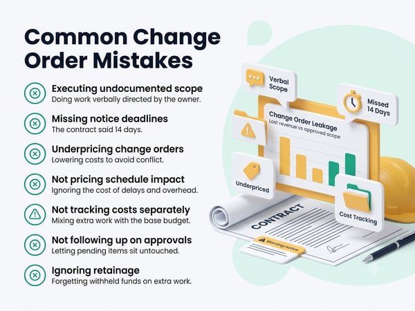 Common Change Order Mistakes