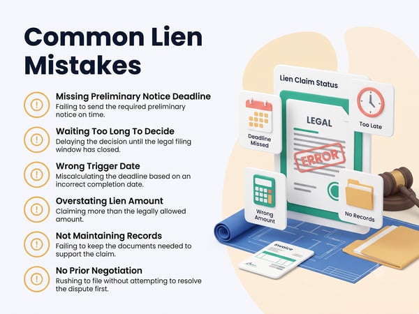 Common Lien Mistakes