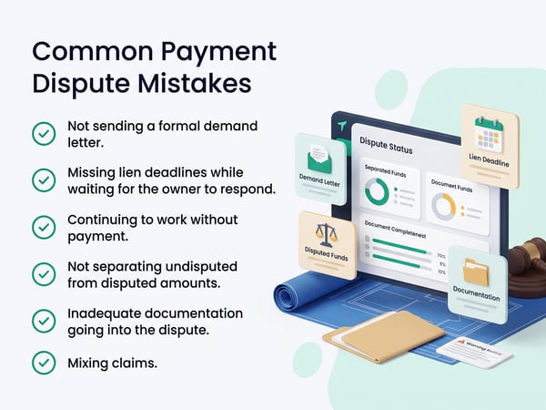 Common Payment Dispute Mistakes