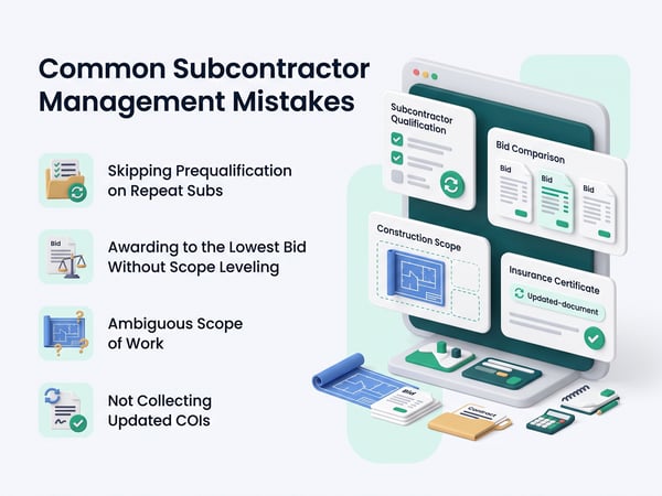 Common Subcontractor Management Mistakes