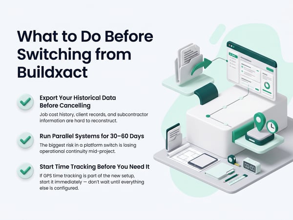 What to Do Before Switching from Buildxact