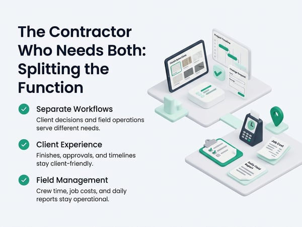 The Contractor Who Needs Both: Splitting the Function