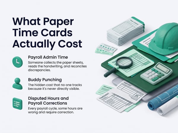 What Paper Time Cards Actually Cost: The Full Accounting