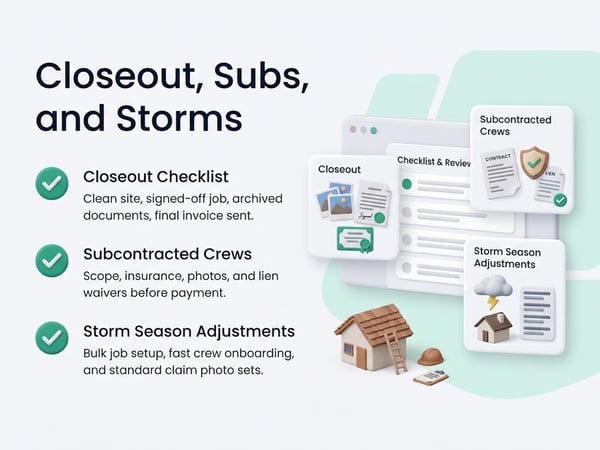 Closeout Checklist