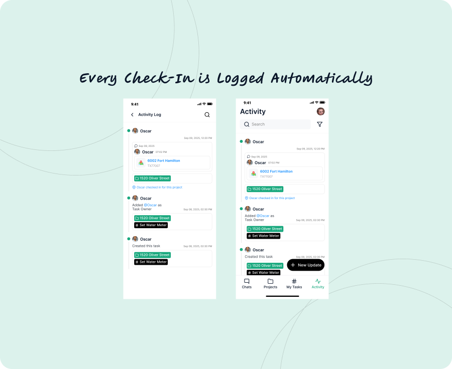 Activity Log Graphic