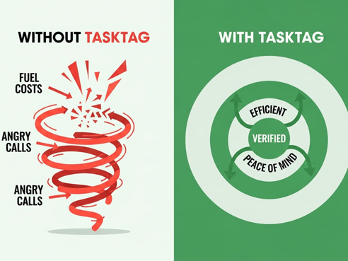 CompanyCam Photo App vs TaskTag Delivery Workflow - Key Differences