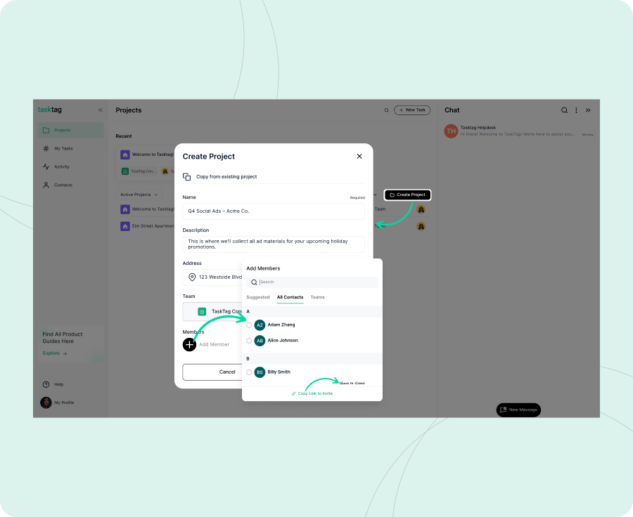 Create the Project & Invite Your Client