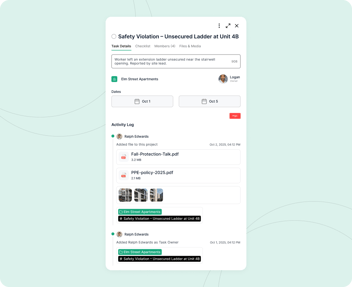 Document Toolbox Talks with TaskTag Safety Tracker