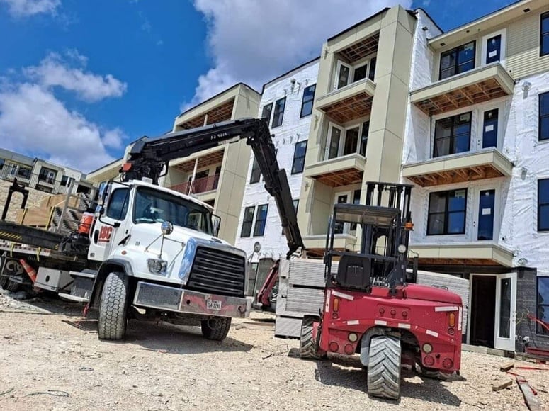 Ongoing site work by ISC Building Materials | Construction Management