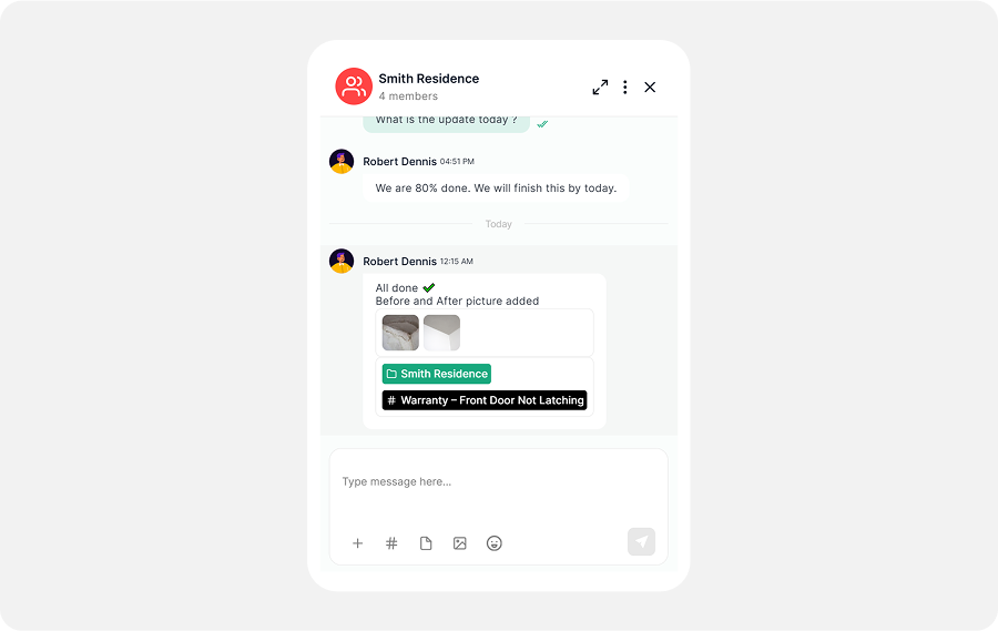 Step 1 - Continue the Project and Client Chat to Centralize Selection Updates