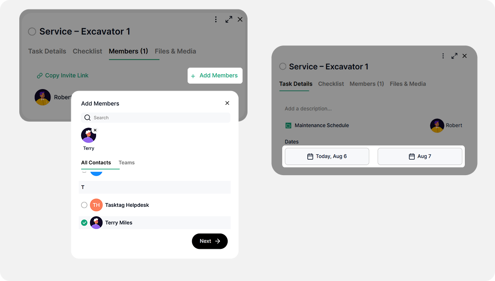 Step 4 - Assign Technicians and Schedule Recurring Service Tasks