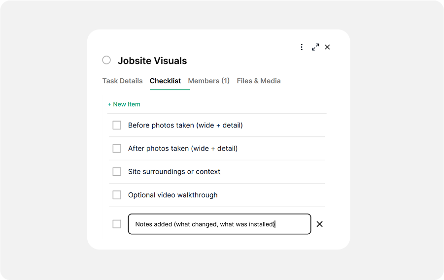 Step 4 - Upload Before and After Photos via Task or Chat