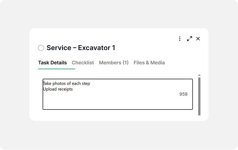 Step 5 - Include Work Instructions and Maintenance Notes