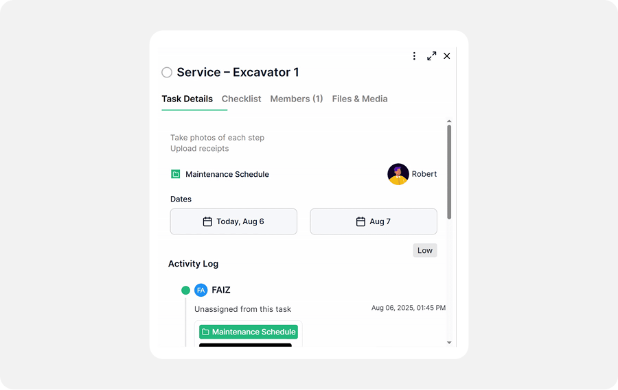 Step 7 - Duplicate Tasks to Track Future Maintenance Cycles