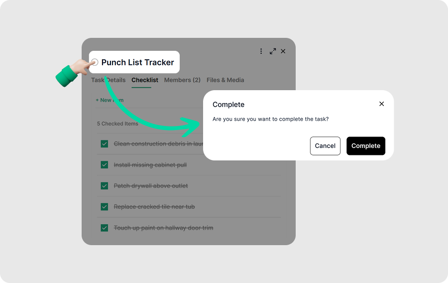 Step 7 - Track Progress and Close Out