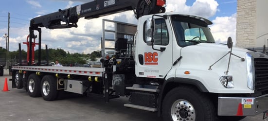 Delivery truck by ISC Building Materials | Project Management