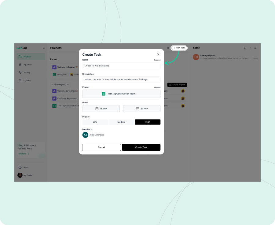 Assign Task with Due Date