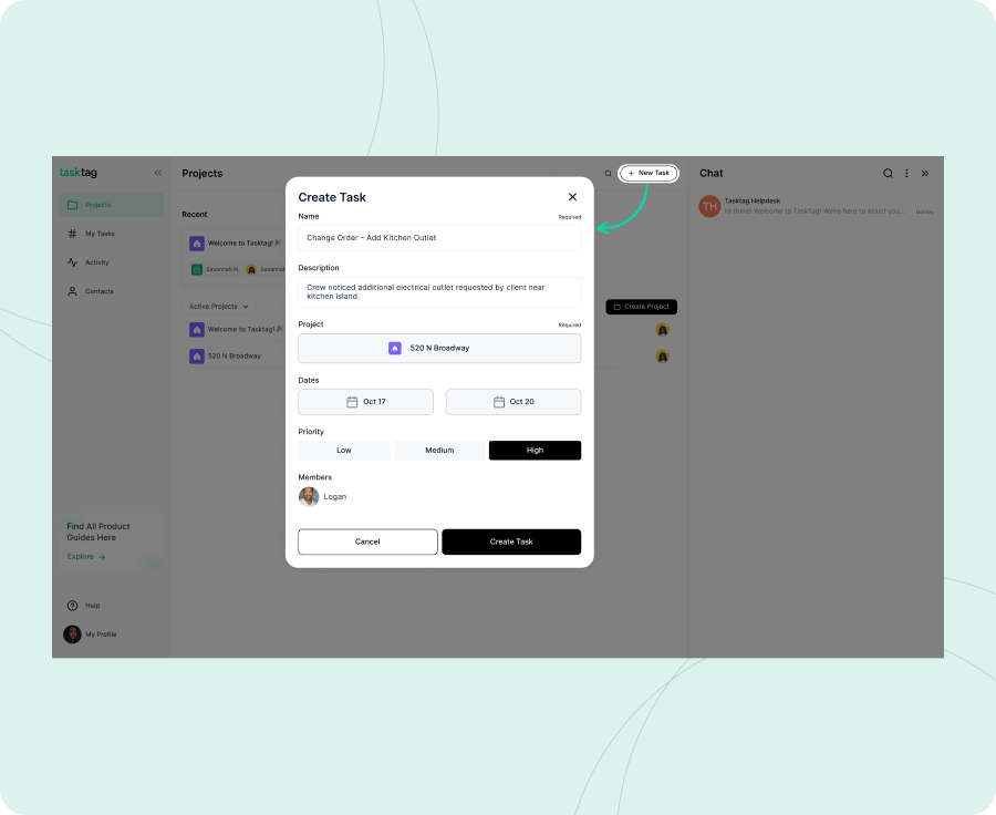 Step 1 Create Task Step 1 Create Task