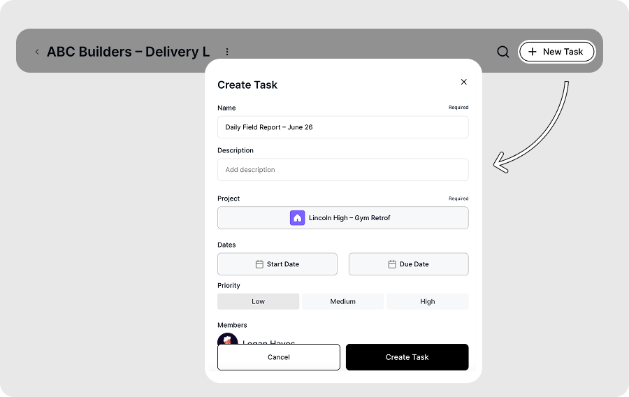 Step 2: Start Today’s Daily Field Report Task