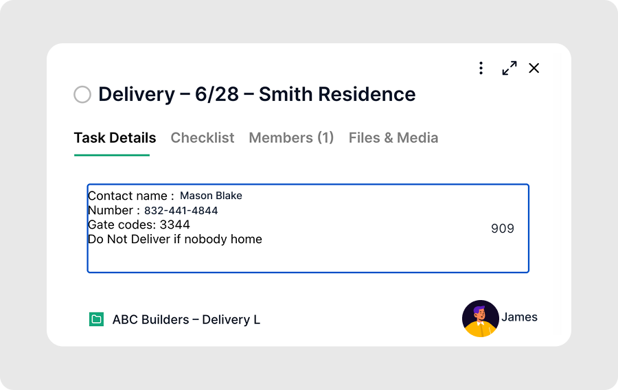 Step 3: Add Drop-Off Instructions and Contact Details