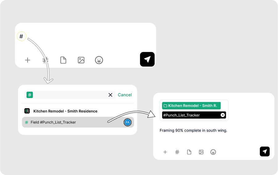 Step 6: Communicate Punch List Updates Using TaskTag Chat